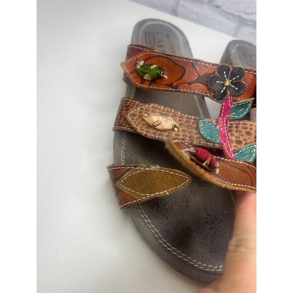 L'artiste Spring Step Leather Aghna BRM Size 41 / 10US Ladies Art deco - Picture 9 of 14